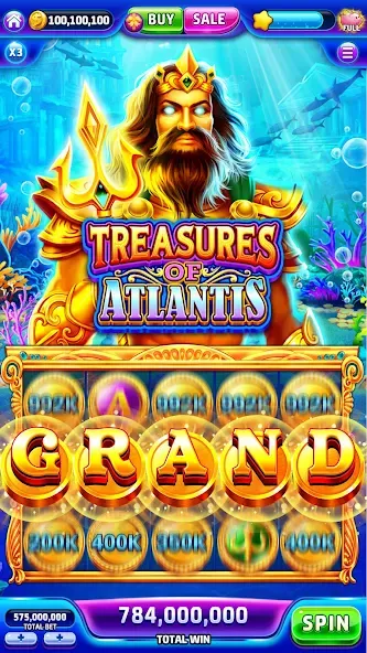 Jackpotland-Vegas Casino Slots (Джекпотлэнд)  [МОД Бесконечные монеты] Screenshot 3