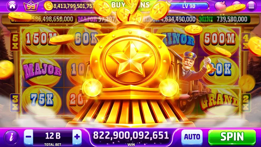 Golden Casino - Slots Games (Голден Казино)  [МОД Все открыто] Screenshot 3