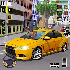 Скачать взлом City Taxi Games-Taxi Car Games (Сити Такси Игры)  [МОД Menu] - стабильная версия apk на Андроид