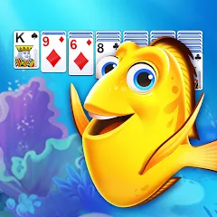 Взломанная Solitaire: Fish Master (Солитер)  [МОД Unlocked] - стабильная версия apk на Андроид