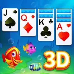 Взломанная Solitaire 3D Fish  [МОД Много денег] - полная версия apk на Андроид