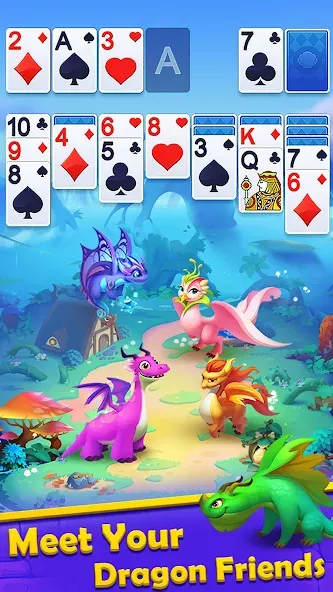 Solitaire Dragons  [МОД Все открыто] Screenshot 4