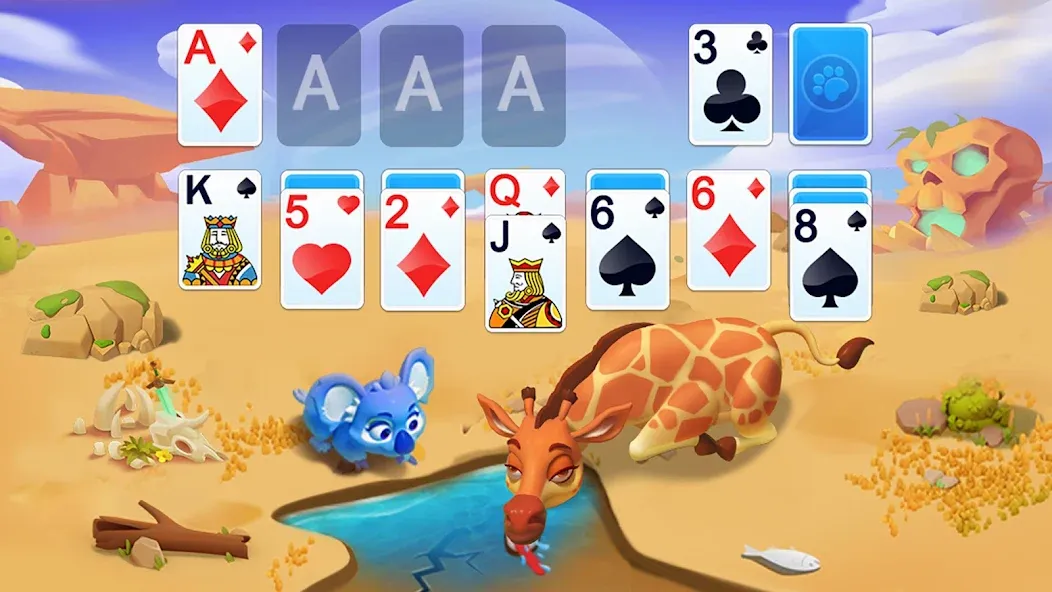 Solitaire - Wild Park  [МОД Menu] Screenshot 1