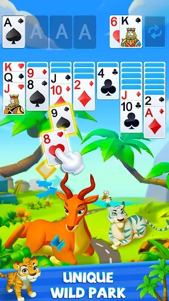 Solitaire - Wild Park  [МОД Menu] Screenshot 4