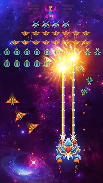 Space Shooter: Galaxy Attack (Спейс шутер)  [МОД Menu] Screenshot 5