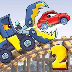 Взломанная Car Eats Car 2 - Racing Game (Кар Еатс Кар 2)  [МОД Menu] - стабильная версия apk на Андроид