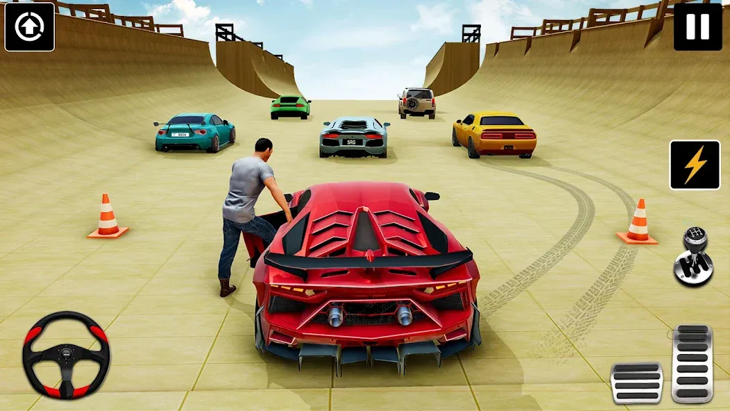 GT Car Stunt : Ramp Car Stunts (ДжиТи Кар Стант)  [МОД Бесконечные монеты] Screenshot 5