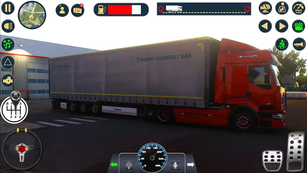 Euro Cargo Truck Simulator 3D  [МОД Много монет] Screenshot 1