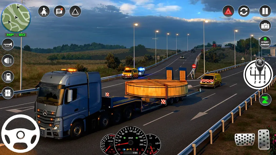 Euro Cargo Truck Simulator 3D  [МОД Много монет] Screenshot 4