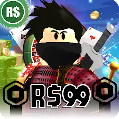 Взломанная Robux For Robux , Casino Robux  [МОД Mega Pack] - последняя версия apk на Андроид