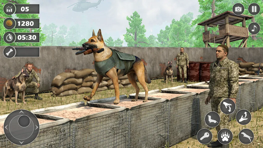 Dog Simulator Dog Game (Армейский симулятор собаки)  [МОД Unlimited Money] Screenshot 1