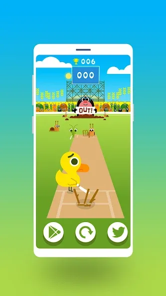 Cric Game - Doodle Cricket (Крик Гейм)  [МОД Меню] Screenshot 2