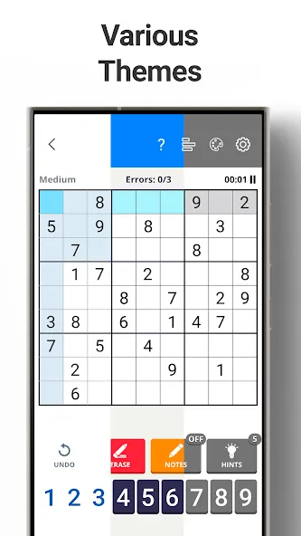 Sudoku Levels: Daily Puzzles  [МОД Все открыто] Screenshot 5