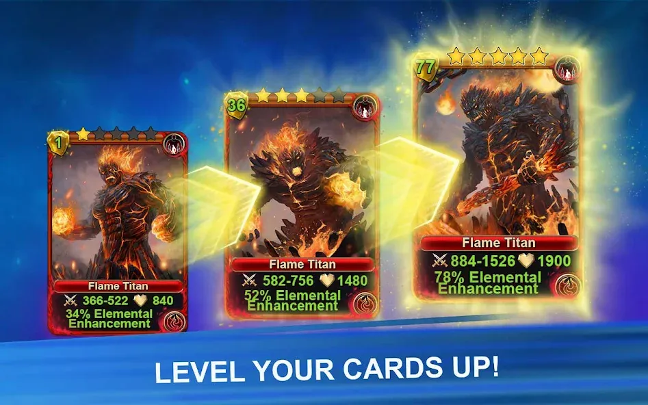 Blood of Titans: Card Battle  [МОД Unlimited Money] Screenshot 5