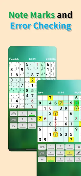 Sudoku offline (Судоку оффлайн)  [МОД Бесконечные монеты] Screenshot 4