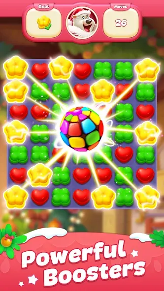 Sweet Candy Match: Puzzle Game (Свит Кэнди Матч)  [МОД Много монет] Screenshot 2