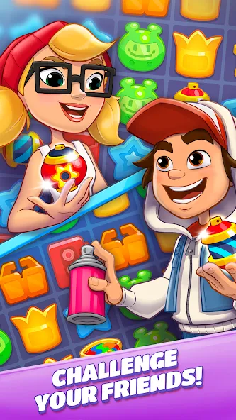 Subway Surfers Match (Сабвей Серферс Матч)  [МОД Unlocked] Screenshot 4