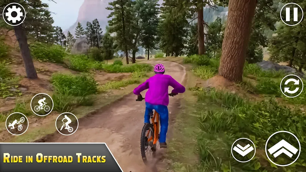 BMX Bicycle Games Offroad Bike  [МОД Бесконечные монеты] Screenshot 2