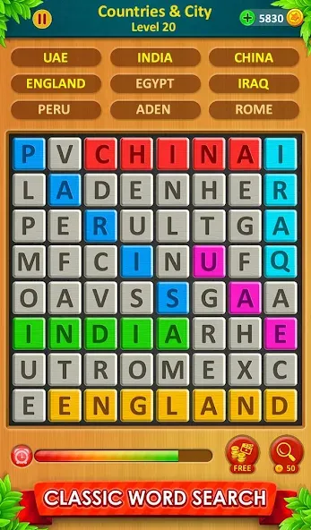 Word Game 2024 - Word Connect (Ворд Гейм 2023)  [МОД Все открыто] Screenshot 2