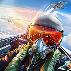 Скачать взлом Jet Fighter: Sky Combat 3D (Джет Файтер)  [МОД Меню] - стабильная версия apk на Андроид