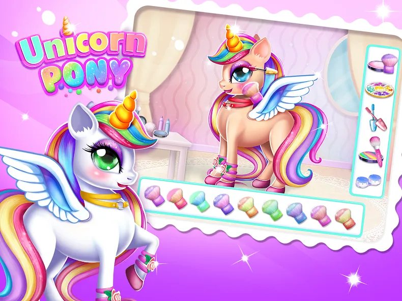 Unicorn Dress up Girls Game  [МОД Бесконечные деньги] Screenshot 1