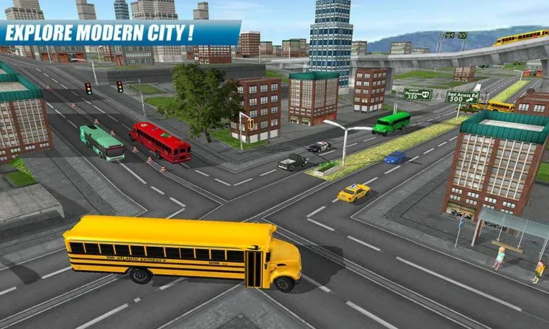 School Bus Driving Game  [МОД Unlimited Money] Screenshot 3