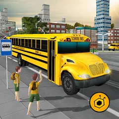 Взломанная School Bus Driving Game  [МОД Unlimited Money] - стабильная версия apk на Андроид