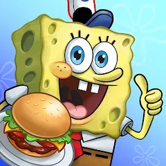 Скачать взломанную SpongeBob: Krusty Cook-Off  [МОД Unlocked] - последняя версия apk на Андроид