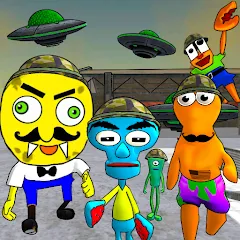 Скачать взлом Sponge Area 51. Neighbor Alien  [МОД Mega Pack] - стабильная версия apk на Андроид