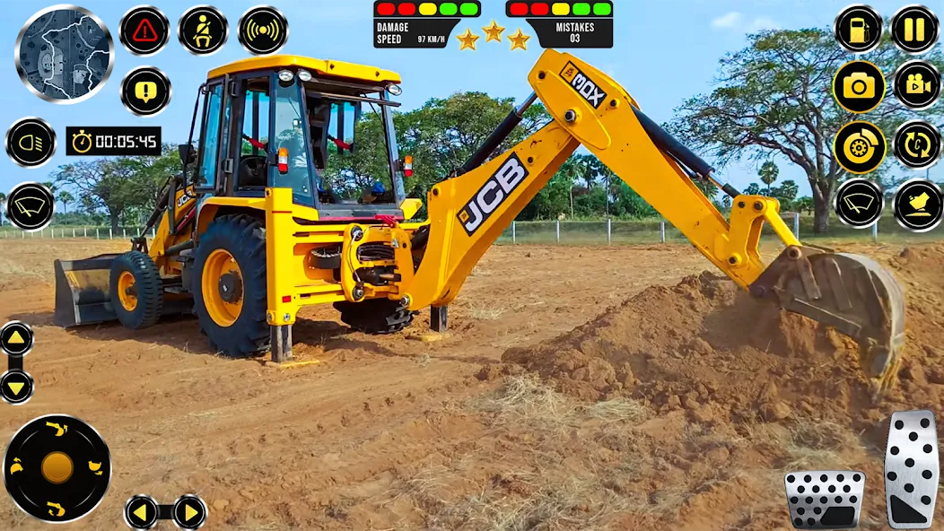 JCB Excavator Construction 3D  [МОД Меню] Screenshot 2