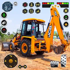 Скачать взломанную JCB Excavator Construction 3D  [МОД Меню] - стабильная версия apk на Андроид