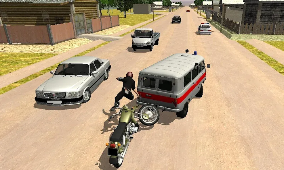 Russian Moto Traffic Rider 3D  [МОД Бесконечные монеты] Screenshot 4