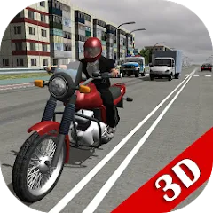 Скачать взлом Russian Moto Traffic Rider 3D  [МОД Бесконечные монеты] - полная версия apk на Андроид