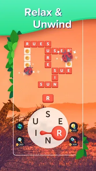 Puzzlescapes Word Search Games (Паззлскейпс Ворд Срч Геймс)  [МОД Много денег] Screenshot 2