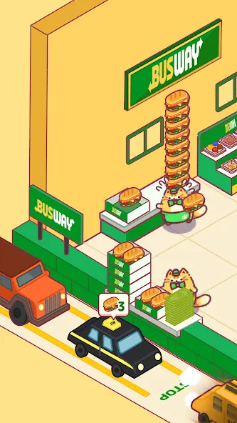 Cat Snack Bar: Cute Food Games (Кэт Снэк Бар)  [МОД Mega Pack] Screenshot 1