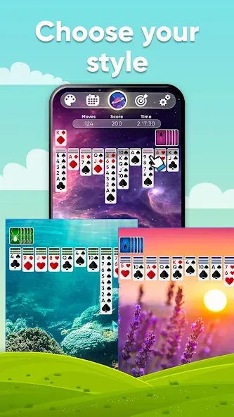 Spider Solitaire (Спайдер Солитер)  [МОД Mega Pack] Screenshot 3