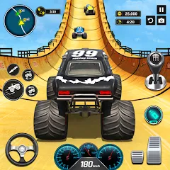 Скачать взломанную Monster Truck Games- Car Games  [МОД Много монет] - полная версия apk на Андроид