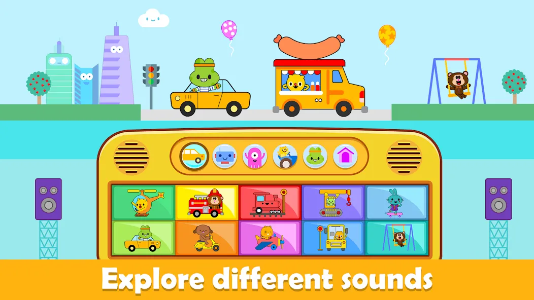 Baby Piano Kids Music Games  [МОД Unlocked] Screenshot 2