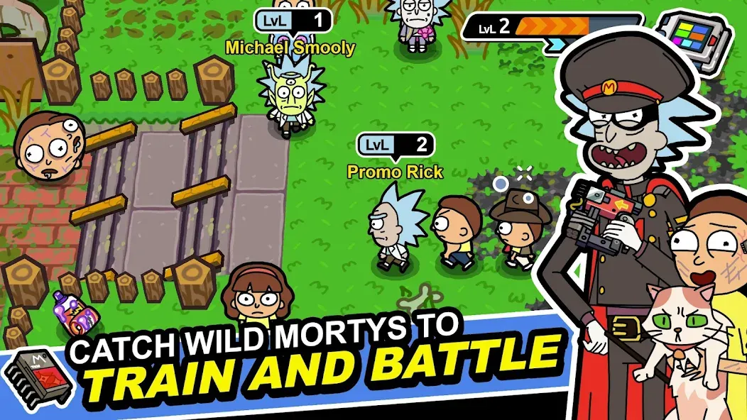 Rick and Morty: Pocket Mortys (Покет Мортис)  [МОД Menu] Screenshot 1