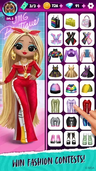 LOL Surprise! OMG Fashion Club  [МОД Бесконечные монеты] Screenshot 3