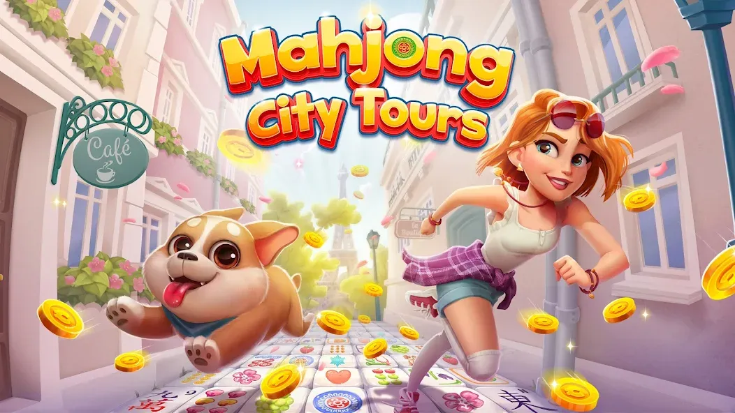 Mahjong City Tours: Tile Match (Маджонг Сити Турс)  [МОД Бесконечные монеты] Screenshot 1