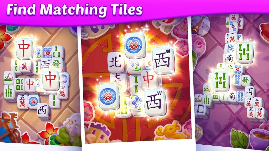 Mahjong City Tours: Tile Match (Маджонг Сити Турс)  [МОД Бесконечные монеты] Screenshot 2