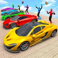 Скачать взломанную Mega Ramp Car Games Car Stunts  [МОД Бесконечные монеты] - последняя версия apk на Андроид