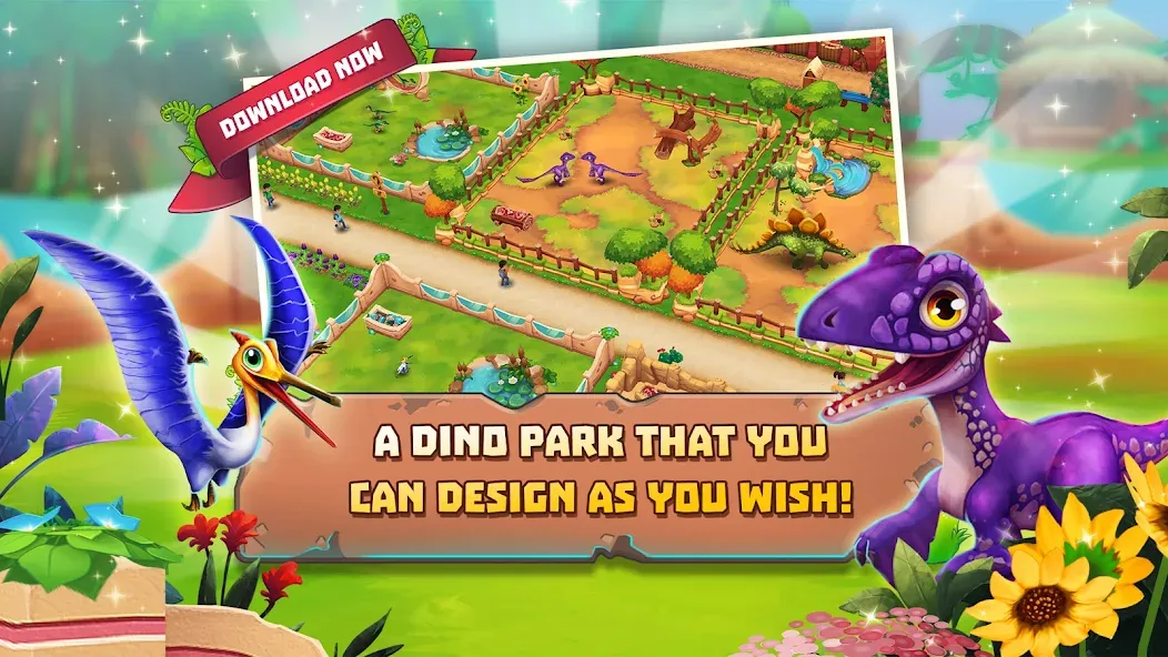 Dinosaur Park – Primeval Zoo (Динозавровый парк)  [МОД Unlocked] Screenshot 1