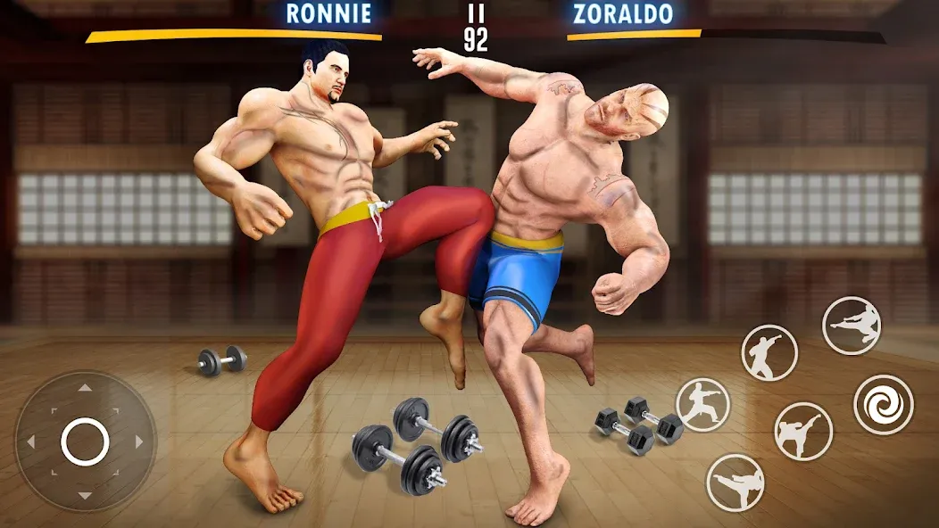 Kung Fu Heros: Fighting Game (упергеройский файтинг Кунгфуигры)  [МОД Бесконечные деньги] Screenshot 3