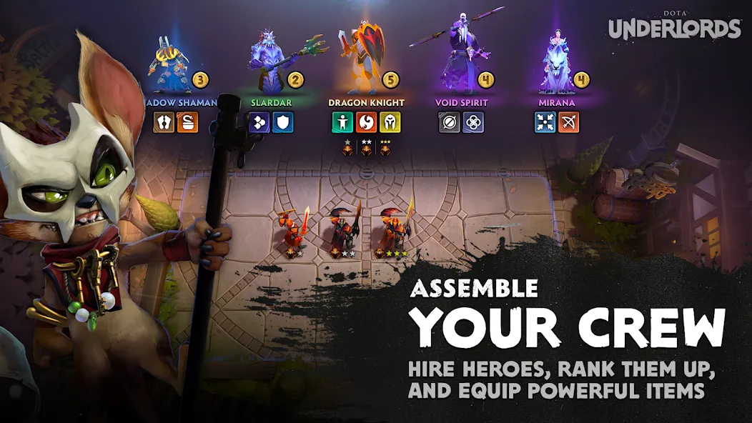 Dota Underlords (Дота Андерлордс)  [МОД Много денег] Screenshot 2