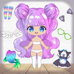 Взломанная Chibi Dress Up Games for Girls  [МОД Много монет] - стабильная версия apk на Андроид