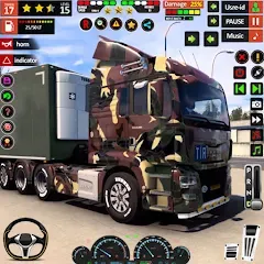 Скачать взлом Army Truck Transport Game 2023  [МОД Много денег] - стабильная версия apk на Андроид