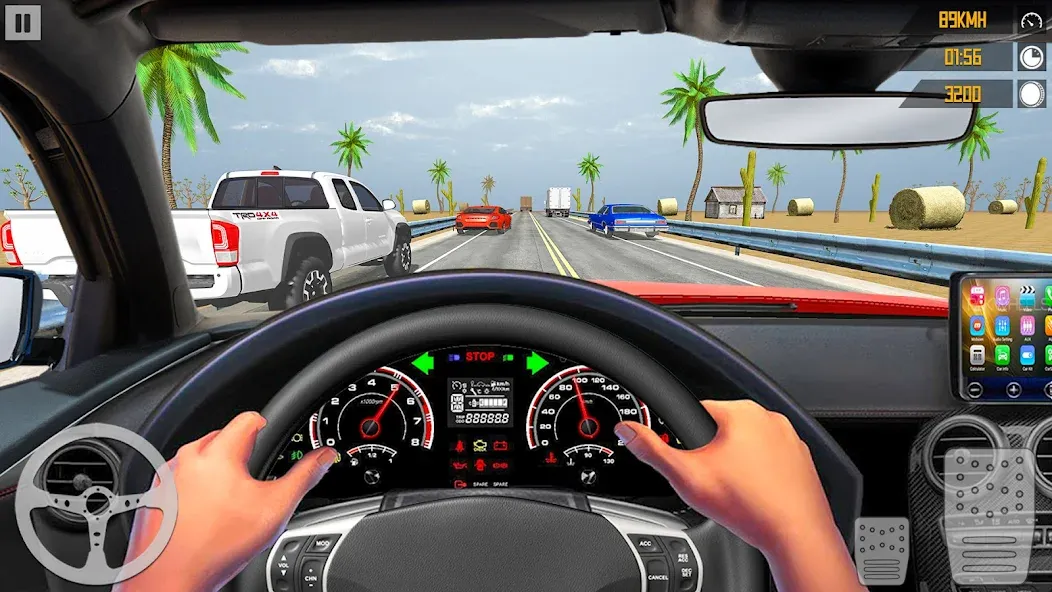 VR Traffic Racing In Car Drive (ВР Трафик Гонки на Автомобиле Вождения)  [МОД Unlimited Money] Screenshot 2