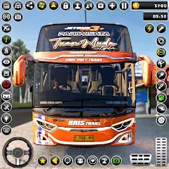 Взломанная Euro Bus Simulator - Bus Games  [МОД Unlocked] - стабильная версия apk на Андроид